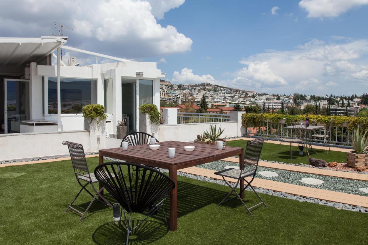 아테네 Gorgeous Penthouse With Private Jacuzzi And Amazing View! 아파트 외부 사진