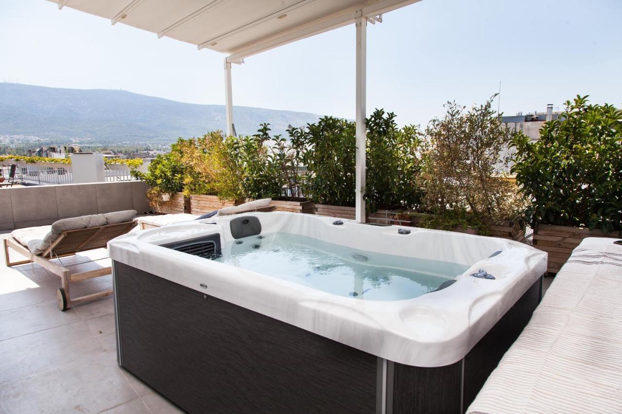 아테네 Gorgeous Penthouse With Private Jacuzzi And Amazing View! 아파트 외부 사진