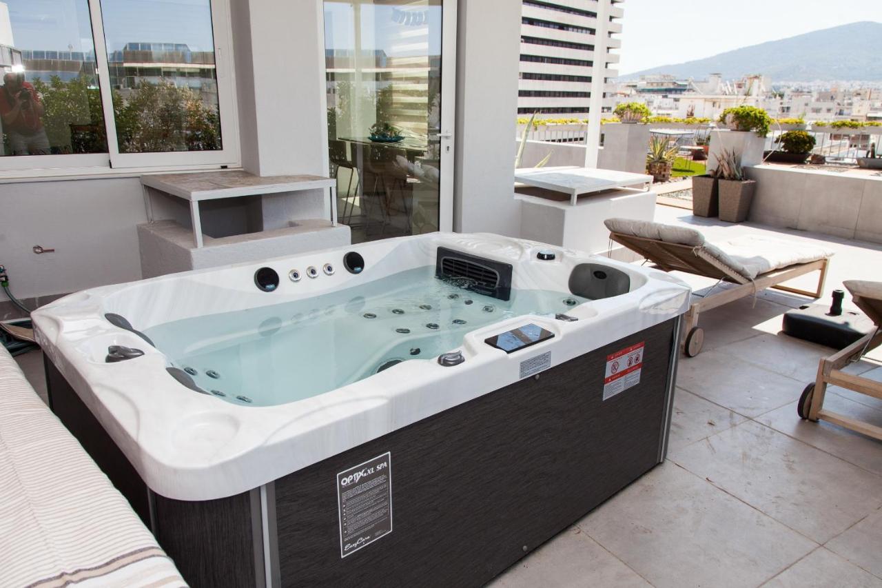 아테네 Gorgeous Penthouse With Private Jacuzzi And Amazing View! 아파트 외부 사진